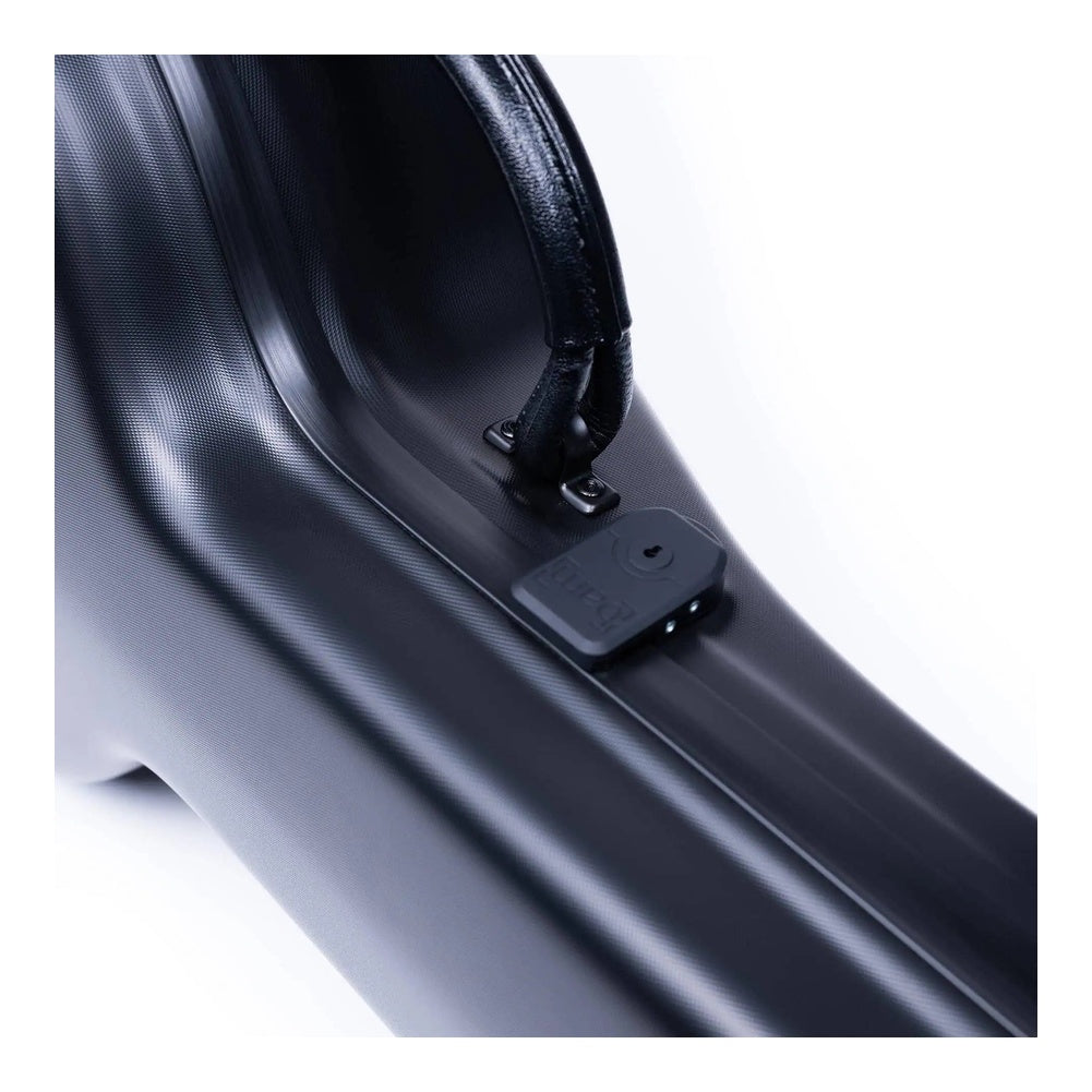 Étui en ABS pour guitare classique Bam Classic – Noir, détail de la poignée et du loquet
