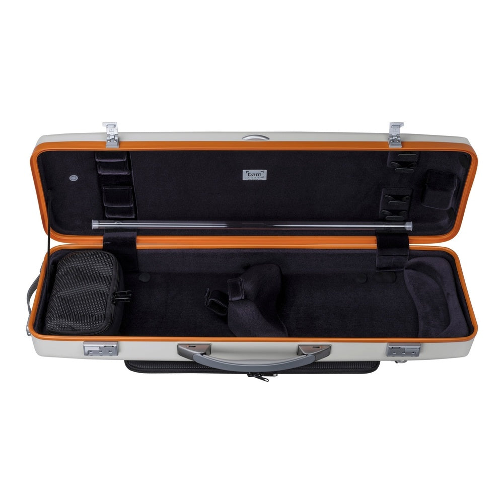 Étui oblong pour violon Bam Graffiti Hightech – intérieur avec suspension pour violon 4/4 et porte-archets