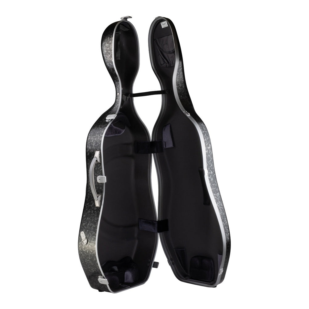 Étui mince pour violoncelle Bam Rocks Hightech – intérieur ouvert