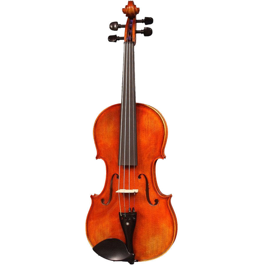Model 028 Advanced Student Viola with Finely Polished Ebony Accessories and Parisian Eye, Chestnut Brown Finish (Size 16.5")