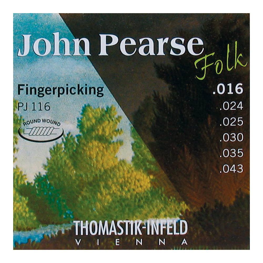 Jeu de cordes pour guitare folk John Pearse