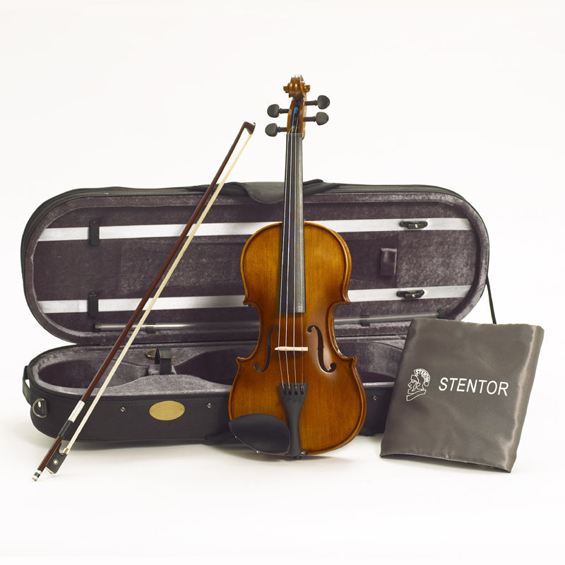 Graduate: Beginning to Intermediate Violin Outfit with Solid Tonewoods & Shaded Satin Varnish - Comes with Lightweight Oblong Case & Quality Student Bow