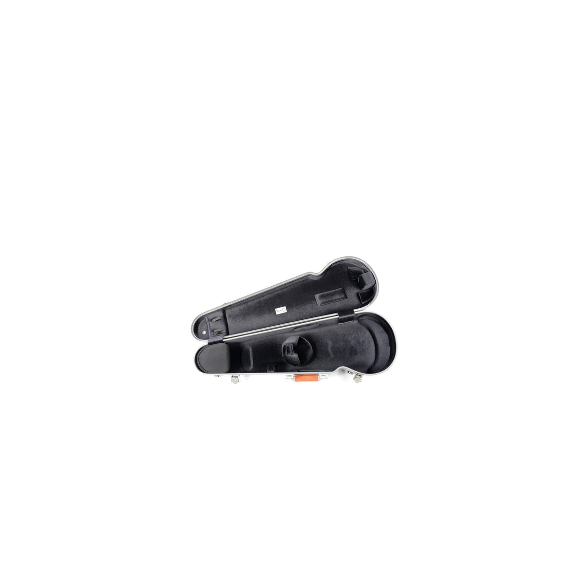 Bam La Defense Hightech Contoured 4/4 Violin Case (Brushed Aluminium or Orange) - interior