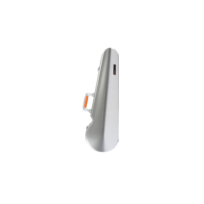 Bam La Defense Hightech Contoured 4/4 Violin Case (Brushed Aluminium or Orange) - Brushed Aluminium