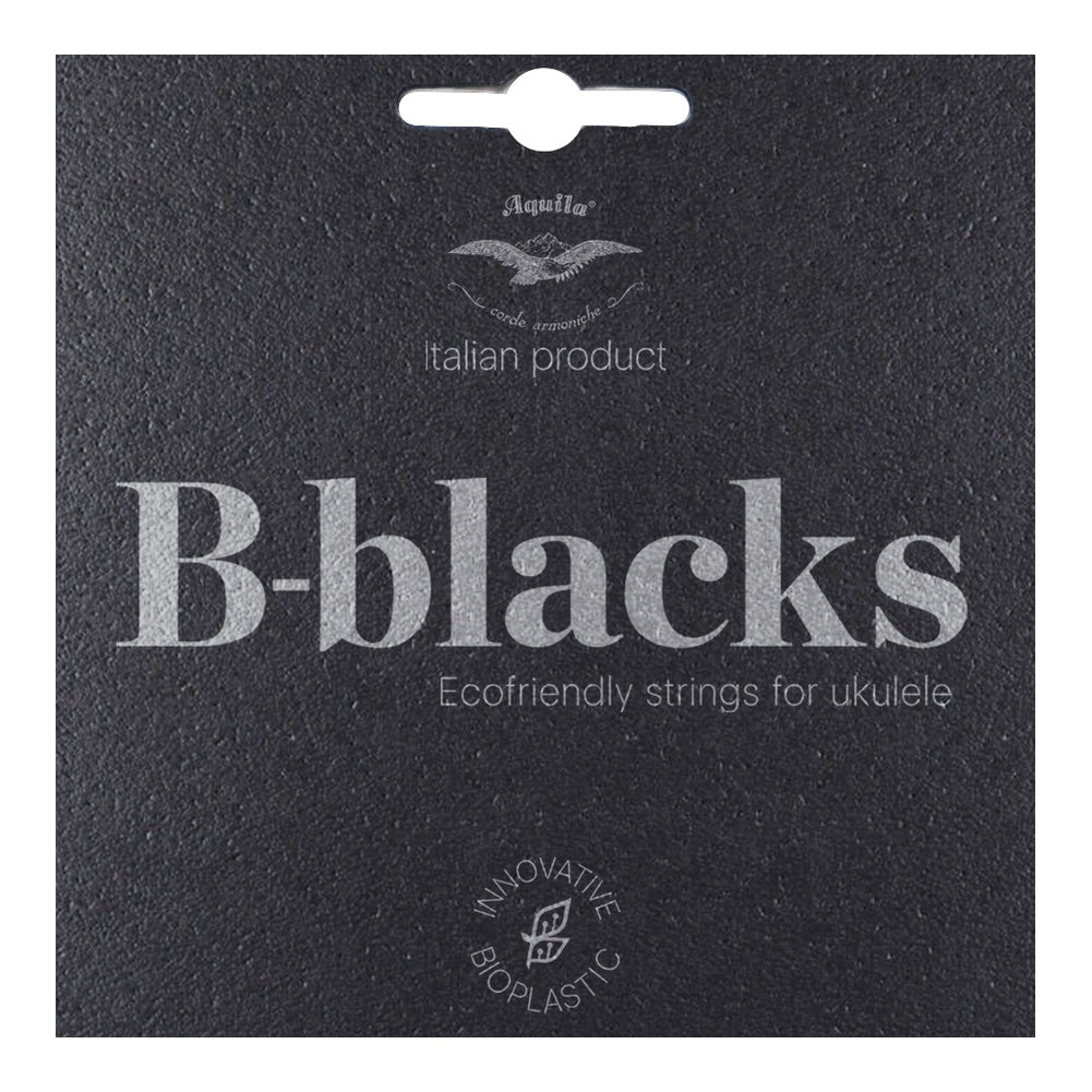 Aquila B-Blacks Ukulele String Set (Soprano, Concert, Tenor, Baritone)