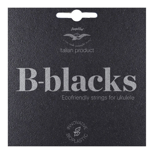 Aquila B-Blacks Ukulele String Set (Soprano, Concert, Tenor, Baritone)