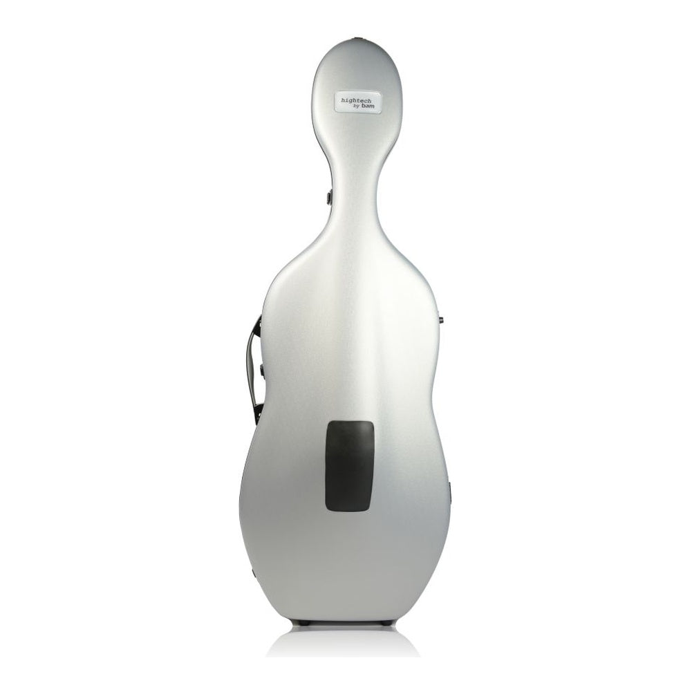 Bam Hightech Adjustable 4/4 Cello Case (Fits Large Models) - Metallic Silver