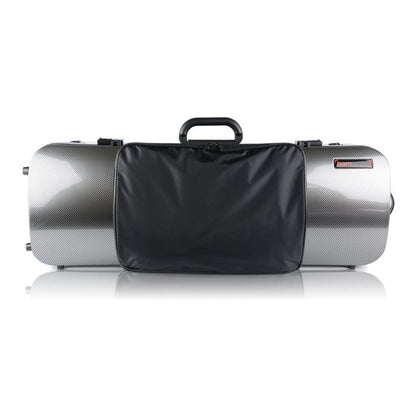 Bam Hightech Oblong Viola Case Compact Size (With or Without Pocket) - With pocket / Silver Carbon