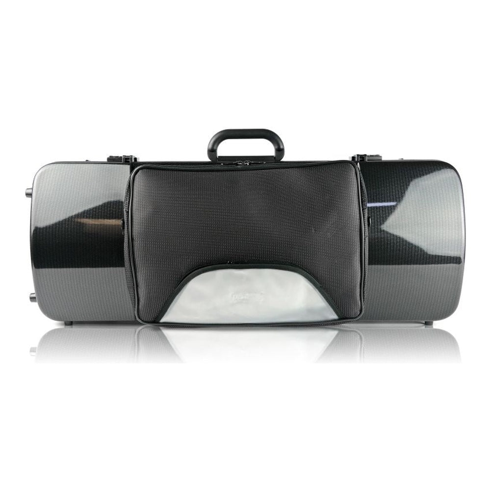 Bam Hightech Oblong Viola Case (With or Without Pocket) - With pocket / Black Carbon