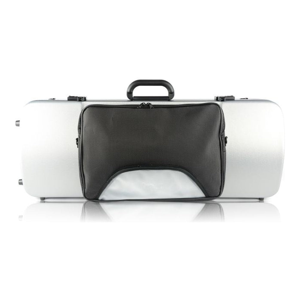 Bam Hightech Oblong Viola Case (With or Without Pocket) - With pocket / Metallic Silver