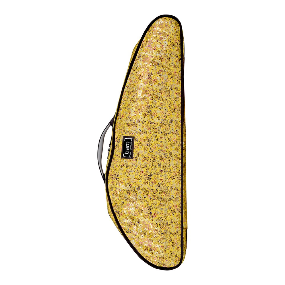 Bam Hoody Cover for Hightech Slim Violin Case - Flowers - Yellow