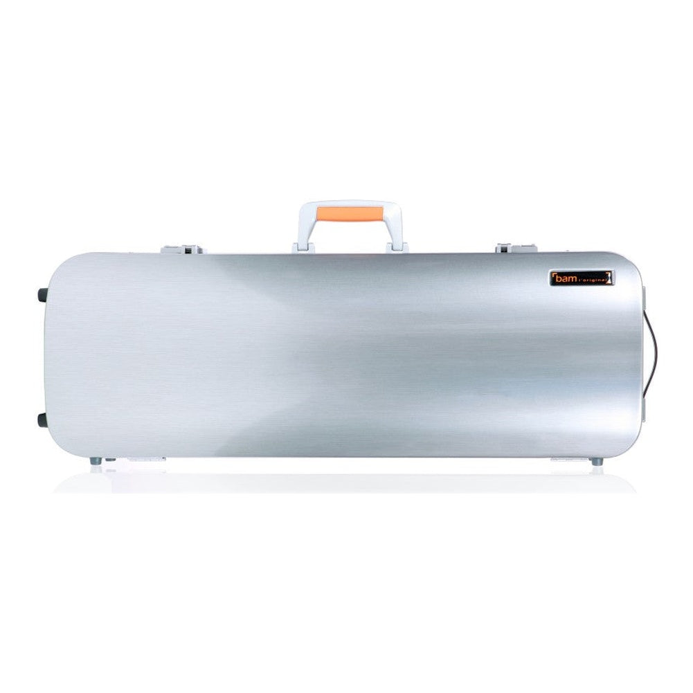 Bam La Defense Hightech Compact Viola Case (Strong & Durable Design) - Brushed Aluminum