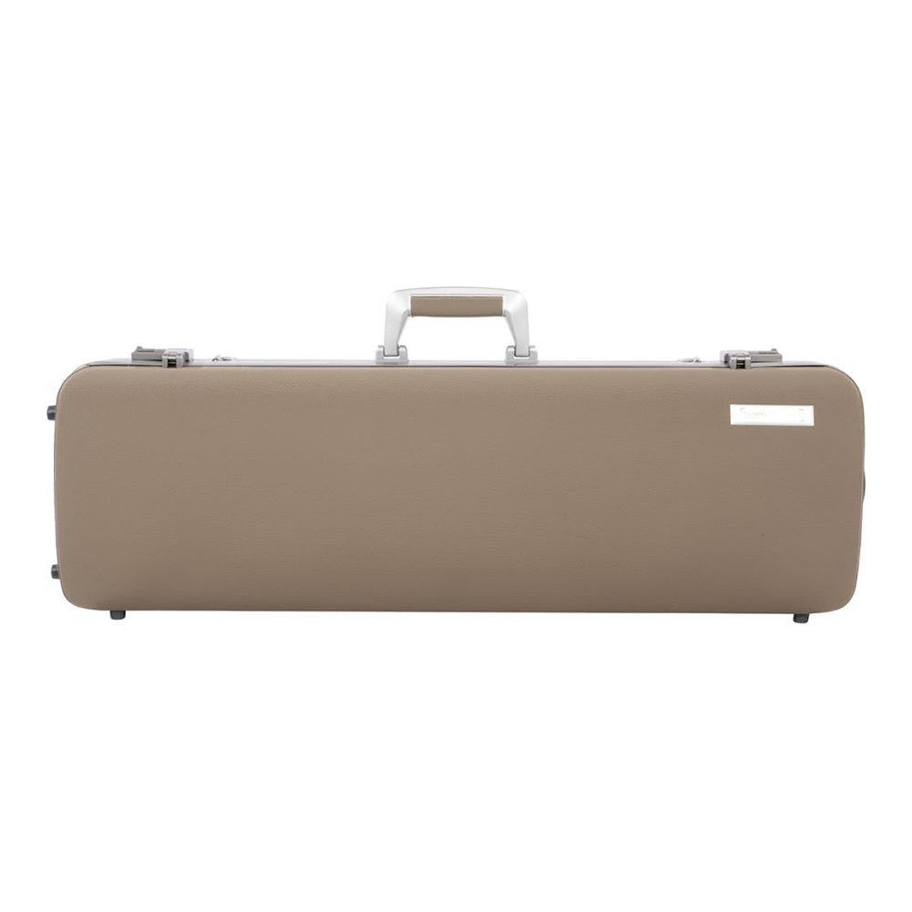 Bam L'Etoile Hightech Oblong Violin Case (Real Leather Top) - Greige