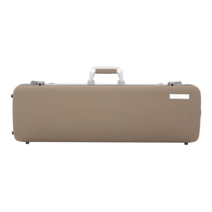 Bam L'Etoile Hightech Oblong Violin Case (Real Leather Top) - Greige
