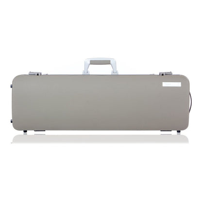 Bam L'Etoile Hightech Oblong Violin Case (Real Leather Top) - Mud Grey