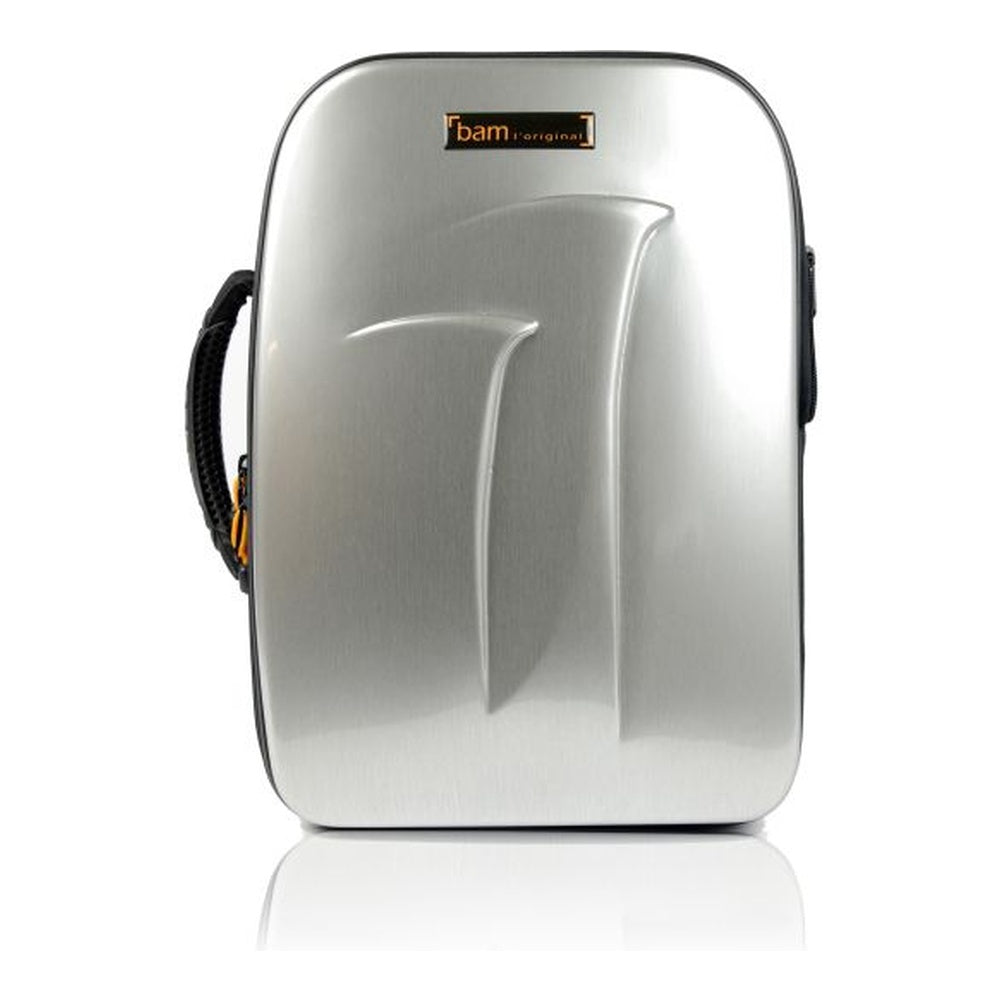 Bam New Trekking Double Clarinet Case (Bb & A) - Brushed Aluminum