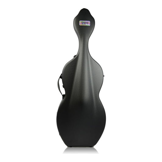 Bam Shamrock Hightech Cello Case (Graffiti Logo) - With wheels / Black Textured