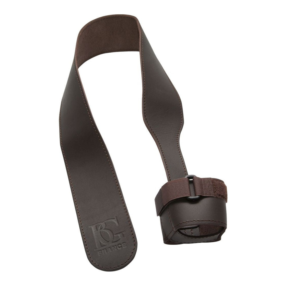 BG France Leather Bassoon Seat Strap (Metal Hook or Adjustable Cap) - Adjustable cap