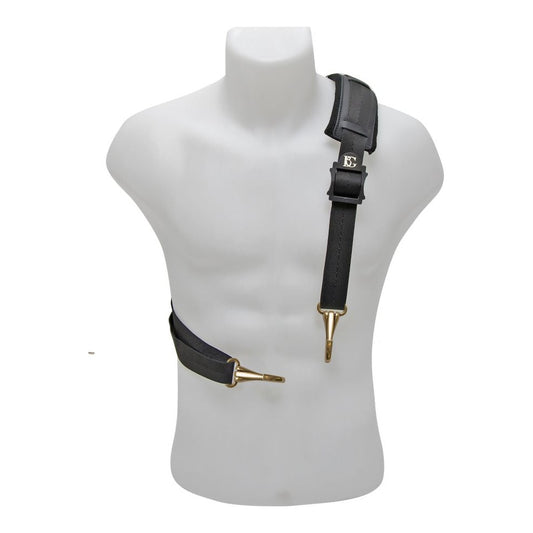BG France Tuba & Euphonium Shoulder Strap with Cotton Padding - 2 metal coated snap hook