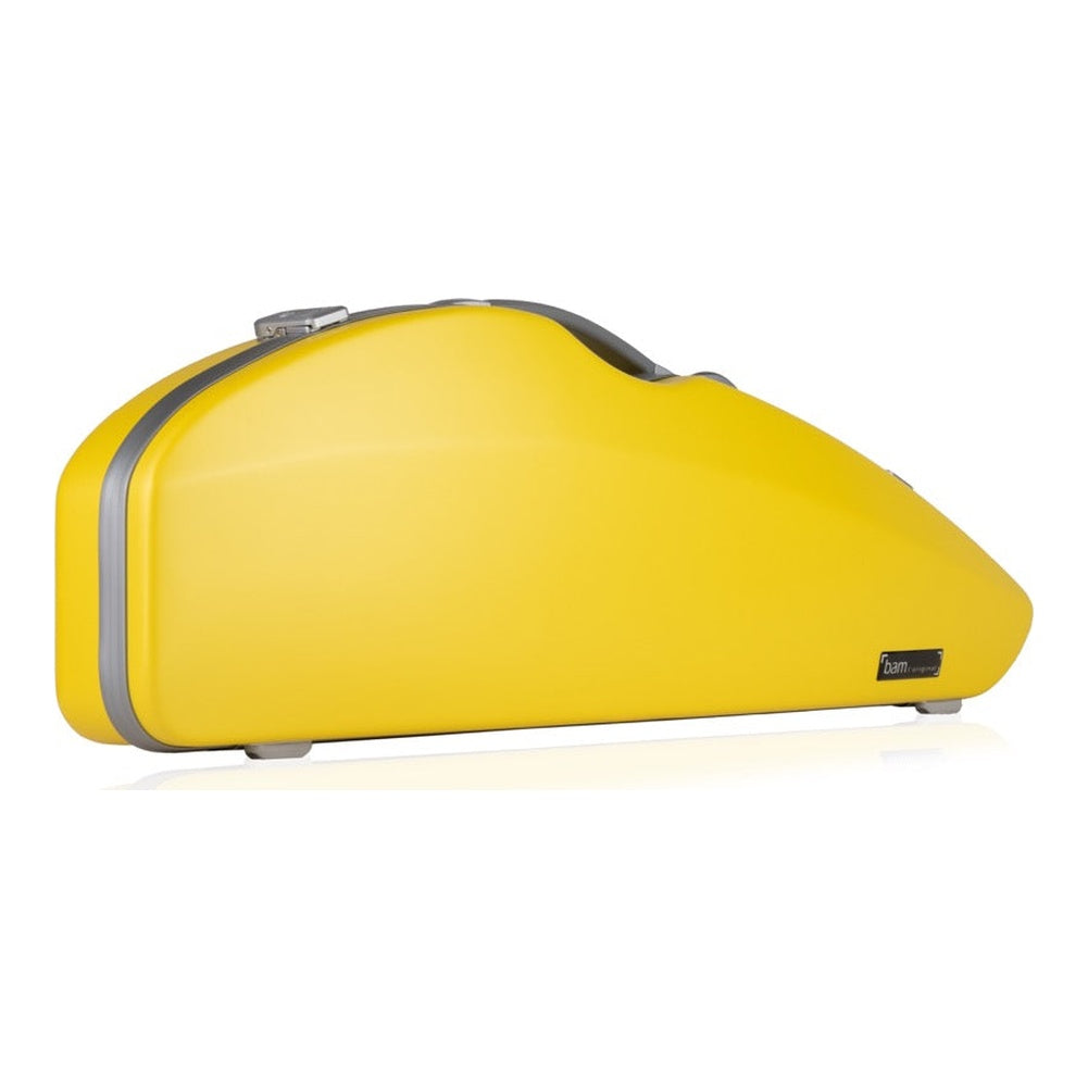 Bam BonBon Hightech Violin Case – Yellow / Yellow, angled view