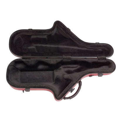 Étui pour saxophone ténor Bam Cabine – Rouge grenade, intérieur ouvert