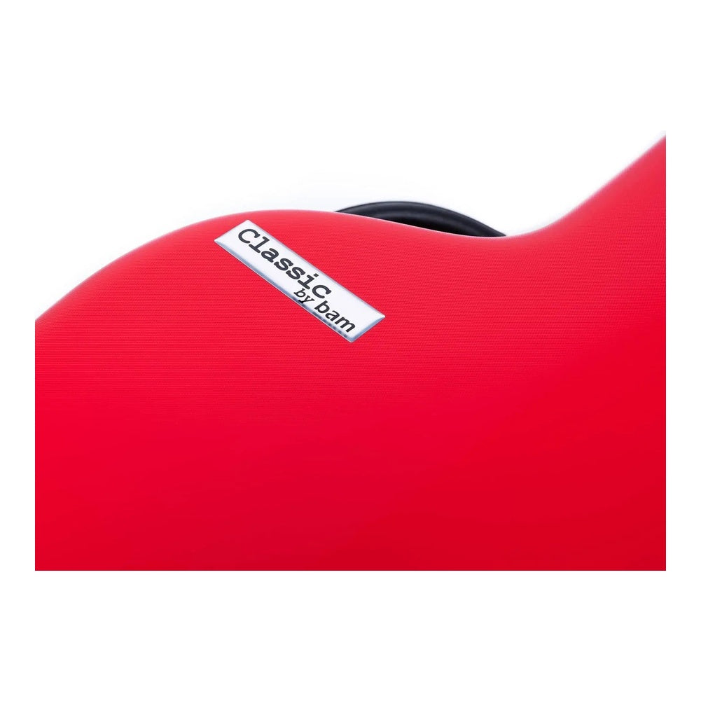 Étui en ABS pour guitare classique Bam Classic – Rouge grenade, insigne Classic by BAM