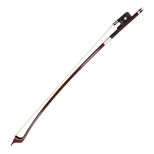 Counterpoint Music Round Brazilwood Double Bass Bow (3/4 Size, French/German Grip) - French