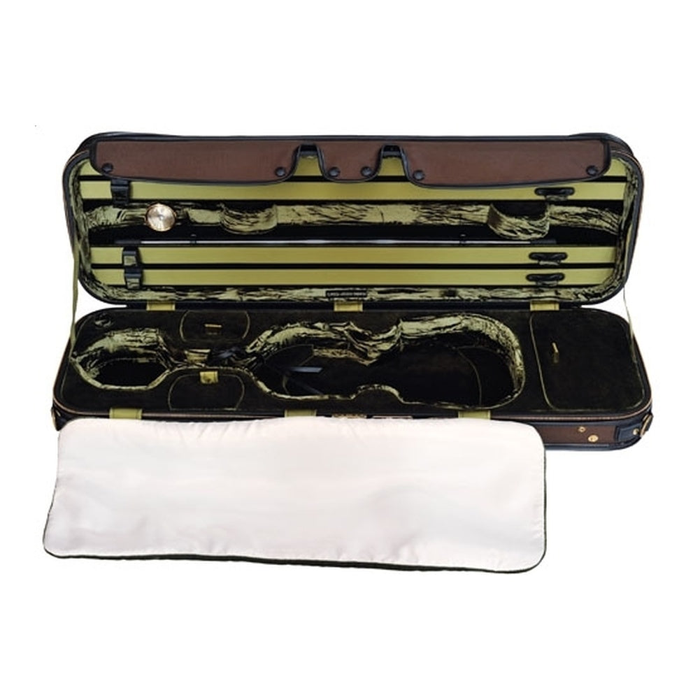 GEWA JAEGER Prestige Violin Case (Brown/Green)