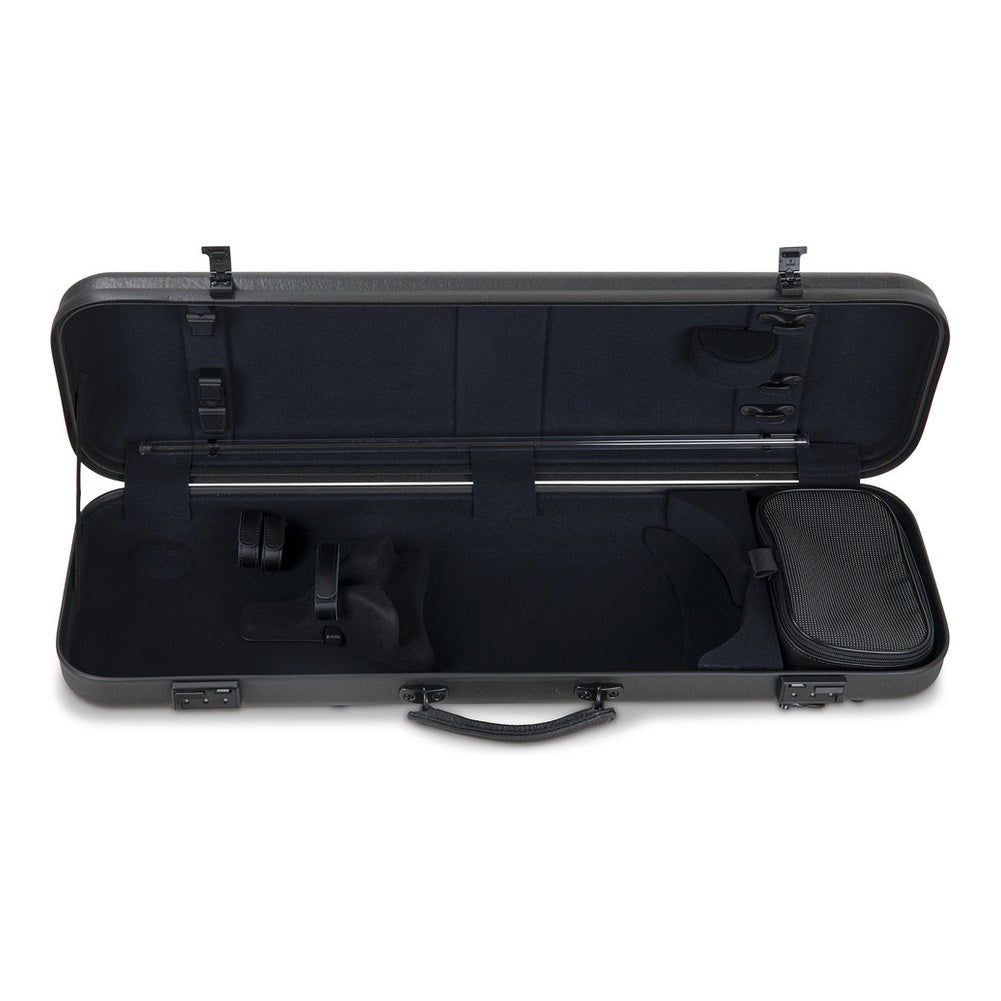 GEWA Étui rectangulaire pour violon AIR Luthier II (Anthracite/noir, Poignée métro)