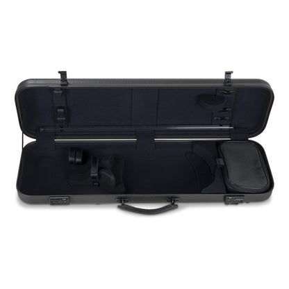 GEWA Étui rectangulaire pour violon AIR Luthier II (Anthracite/noir, Poignée métro)