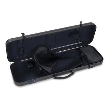 GEWA Étui rectangulaire pour violon AIR Luthier II (Anthracite/noir, Poignée métro)