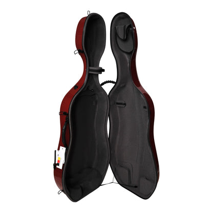 Idea 4.9 Rolly Cello Case (Fiberglass Shell) — interior view, opened