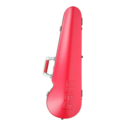 Bam Graffiti Hightech Contoured Violin Case – Raspberry Red / Silver