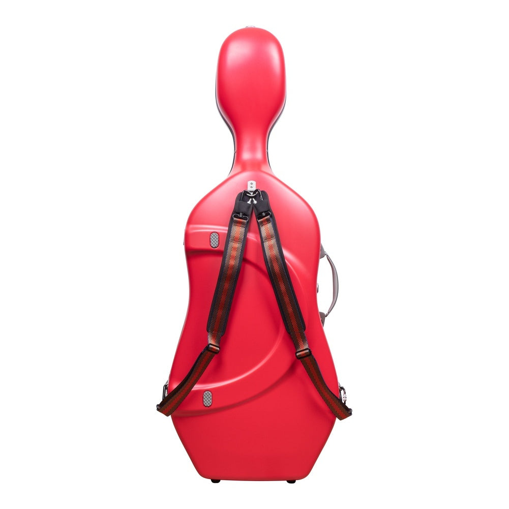 Bam Graffiti Hightech Slim Cello Case – Raspberry Red / Silver, back