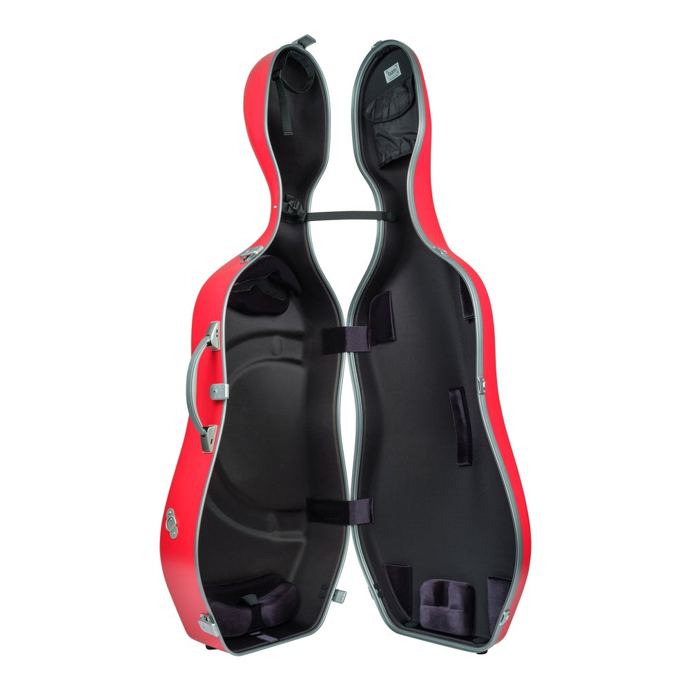 Bam Graffiti Hightech Slim Cello Case – open interior