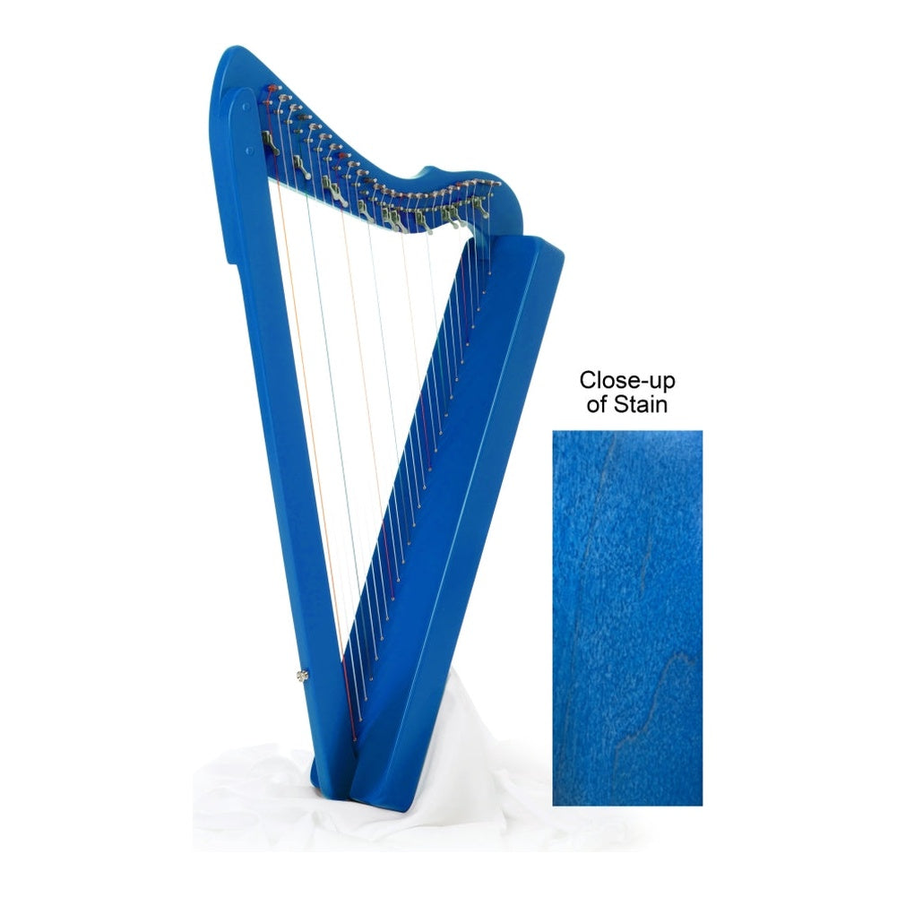 Harpsicle® Harps Flatsicle™ Harp (With Levers on C, F & B) - Blue