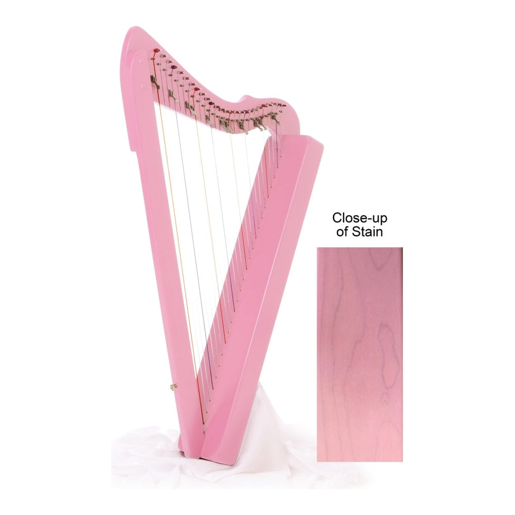 Harpsicle® Harps Flatsicle™ Harp (With Levers on C, F & B) - Pink