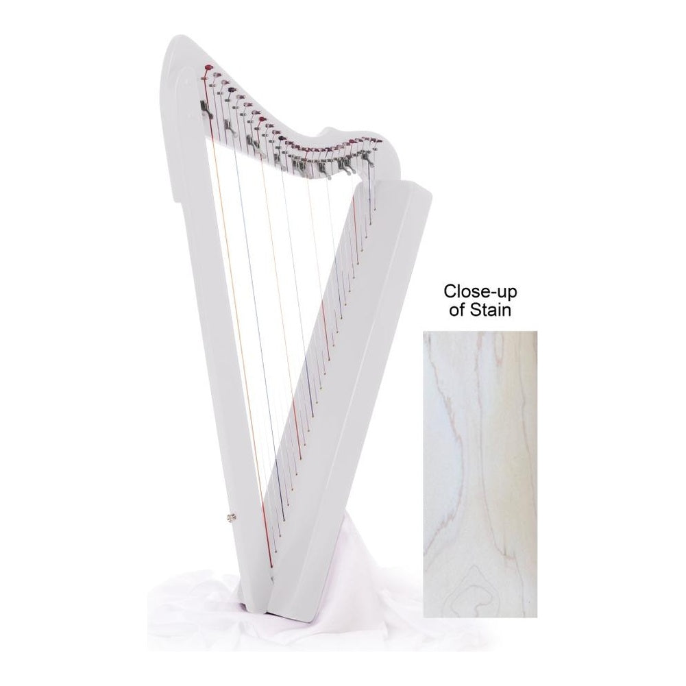 Harpsicle® Harps Flatsicle™ Harp (With Levers on C, F & B) - White