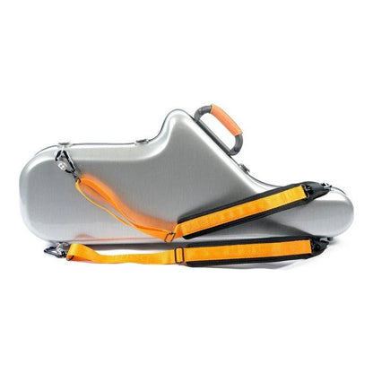 Étui pour saxophone ténor Bam La Défense Cabine – Aluminium brossé, avec les bretelles sac à dos