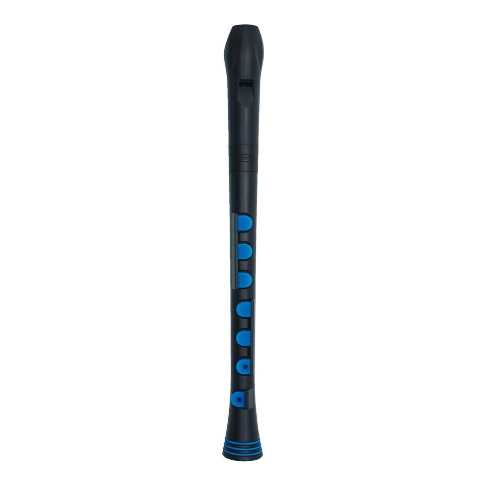 Nuvo Recorder+ Soprano Recorder with Silicone Keys (Baroque or German) - Black/Blue / German