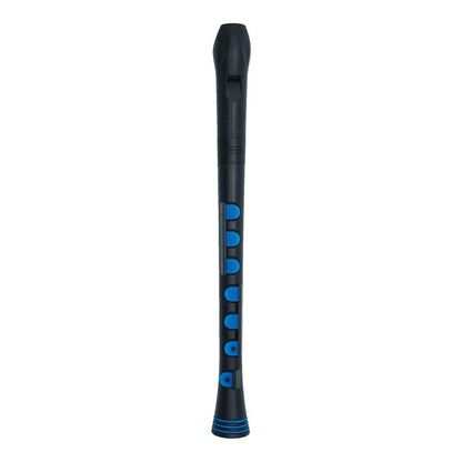 Nuvo Recorder+ Soprano Recorder with Silicone Keys (Baroque or German) - Black/Blue / German
