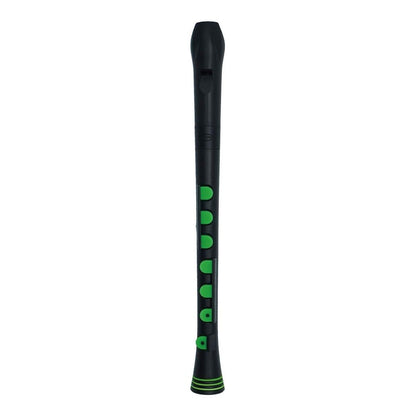 Nuvo Recorder+ Soprano Recorder with Silicone Keys (Baroque or German) - Black/Green / German