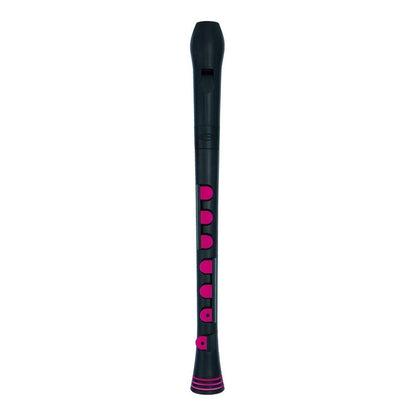 Nuvo Recorder+ Soprano Recorder with Silicone Keys (Baroque or German) - Black/Pink / German