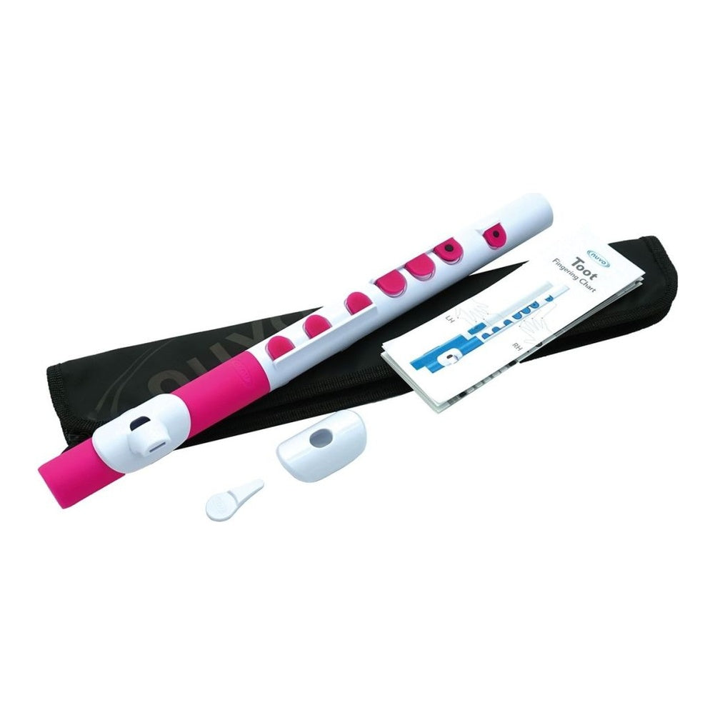 Nuvo TooT 2.0 Beginner Flute (Pre-Band Instrument) - White/Pink