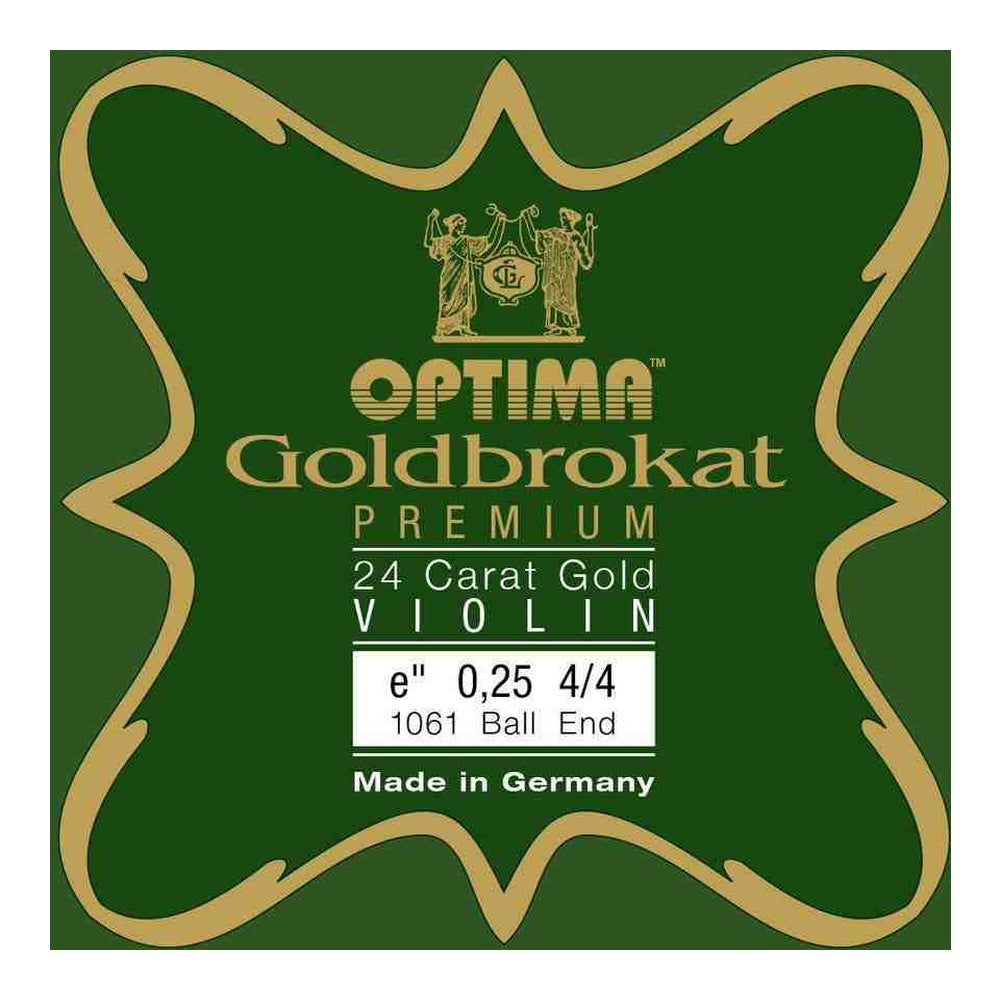 Optima Goldbrokat Premium 24K Gold Violin E String (Ball or Loop End)