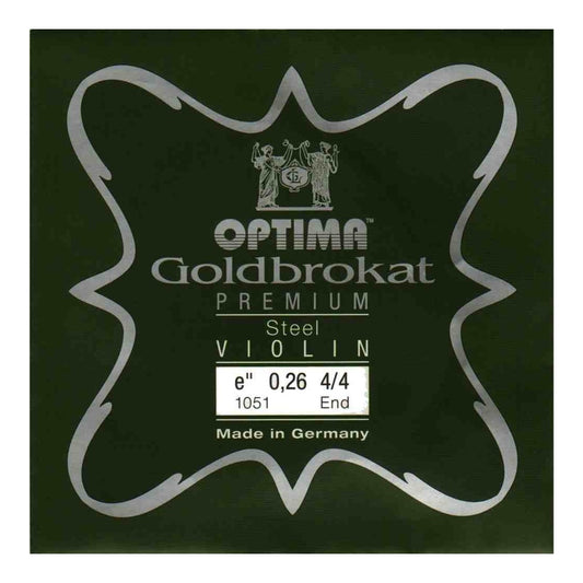 Optima Goldbrokat Premium Violin E String (Ball or Loop End)