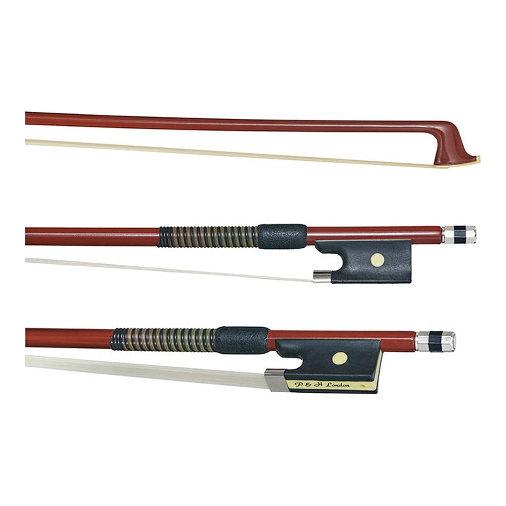 P&H Bows Master Class Student Fibreglass Violin Bow with Easy Re-Hair - 1/8