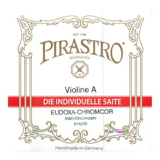 Pirastro Eudoxa-Chromcor Violin Strings (Steel/Chrome Steel A)