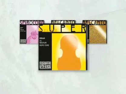 Jeu de cordes Dominant pour violoncelle (âme synthétique)