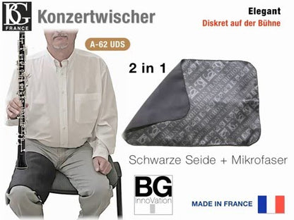 Écouvillon en bambou et soie, corne anglaise (1 ou 2 parties)